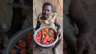 Wow🔥Today Hadzabe Eating Baboon Meal very Delicious😋 Enjoying life hunts bushmenafricavillage [upl. by Corrinne]