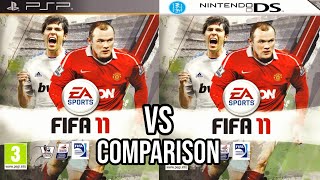 FIFA 11 PSP Vs Nintendo Ds [upl. by Nnayram]