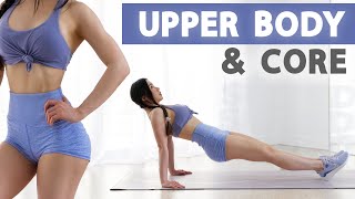 10 Min Upper Body amp Core Workout  2 Weeks Shred Challenge 2021 [upl. by Lynette]