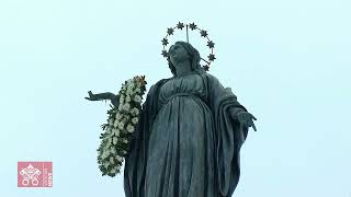 Highlights  8 December 2024 Homage to the Statue of the Immaculate Conception  Pope Francis [upl. by Nirahs]