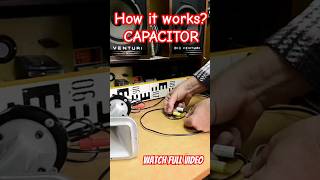 capacitor HOW IT WORKS speaker crossover demonstration Angelicaaudio [upl. by Faden]