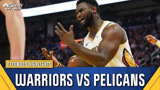 Warriors vs Pelicans highlights Top plays in Golden States 10489 win  NBC Sports Bay Area [upl. by Zarihs958]