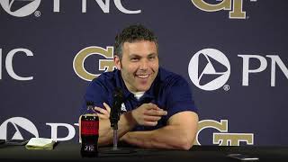 GT Basketball  Josh Pastner press conference December 5 2022 [upl. by Lesab]