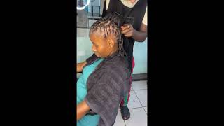 Quick dreadlocks style for womensubscribeeasy natural hairstylesdiy natural hairstylesusa [upl. by Budwig]