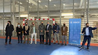 Imágenes del complejo polideportivo inaugurado por ANEP [upl. by Aeneus]