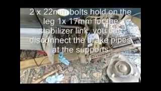 Toyota Estima Drivers side shocker replacement short video [upl. by Nyla69]