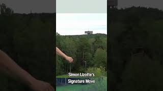 SIMON LIZOTTES SIGANTURE MOVE đźŽ discgolf frisbeegolf simonlizotte simonline ace trickshot [upl. by Zucker]