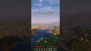 I found a small village in Minecraft 🔥 [upl. by Wassyngton]