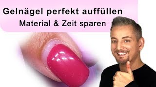 Gelnägel perfekt auffüllen  Naildesign [upl. by Nahum]