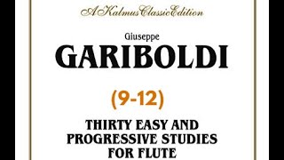 G Gariboldi 30 Easy and Progressive Studies for Flute 912 [upl. by Zacek]