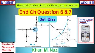 FET  Self Bias  End Ch Question 6 amp 7  Boylestad [upl. by Eolcin]