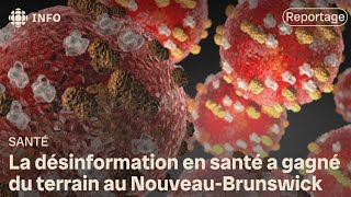 La désinformation sur la vaccination progresse au NouveauBrunswick [upl. by Enelrac271]