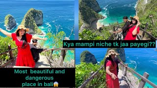 Itne dangerous island m kya mampi niche utar payegi😱Most beautiful amp dangerous island in balivlog [upl. by Airetnohs]