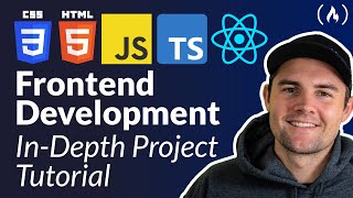 Frontend Web Development InDepth Project Tutorial HTML CSS JavaScript TypeScript React [upl. by Goodden]