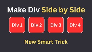 Make any div side by side  Web development tricks [upl. by Maidy]