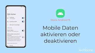 Mobile Daten aktivieren oder deaktivieren Android 15 [upl. by Yecies]