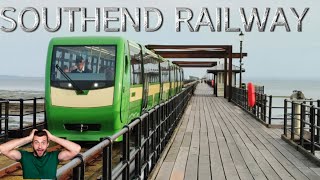 A TRAIN TAKES YOU TO THE PIER  SOUTHEND ON SEA PIER amp RAILWAY southendonsea essex [upl. by Halyahs]