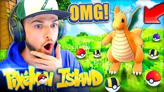 OMG  RAREST WILD SPAWN DRAGONITE  Pixelmon Island 4 w AliA [upl. by Tnafni]