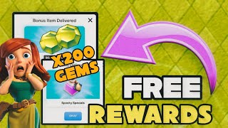 Free 200 Gems and 2 Resource Potion In Clash Of Clans clashofclans [upl. by Sheffield]