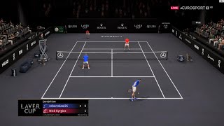 FULL Online doubles in Laver Cup 😍 Fedal vs KyrgiosShelton ​ TigumGameClube [upl. by Willms154]