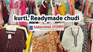 Daily wear kurti Readymade chudi Long top  Saravana stores [upl. by Tammy]