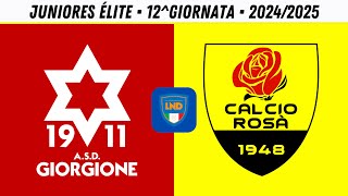 U19 ÉLITE  Giorgione 1911 VS Calcio Rosà  12ª GIORNATA [upl. by Ehcadroj]