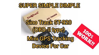 GPS Tracker Sino Track ST902 100 Working Guide [upl. by Dusa]