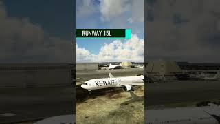 Watch This Amazing Landing At Kuwait International Airport  Kuwait Airways B777300ER [upl. by Enirehtacyram]