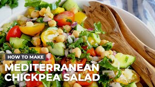 How to Make Mediterranean Chickpea Salad [upl. by Mode]