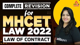 MH CET Law 2022  Complete Revision For MH CET Law 2022 Law of Contract [upl. by Iccir]