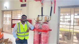 Gas Suppression System Details  NAF Gas Cylinder  How to works Gas Suppression System Cylinder [upl. by Naenej]