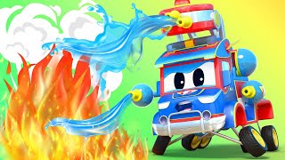 Super Truck  The Best of FIRETRUCK cartoons  Car City  Truck Cartoons for kids [upl. by Mellicent]