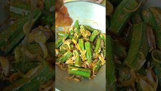 Raw Okra bhindi vendy curry recipe shorts [upl. by Ilatan124]