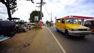 Philippines walking along Gov Fortunado Halili Rd to 7 Eleven near Grotto Vista Resort [upl. by Anelahs]