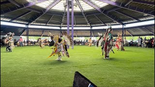 Sr men’s traditional  Parshall Powwow 2024 [upl. by Nerhtak]