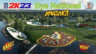 PGA Tour 2K23  Dye National  Course Showcase amp Fly Over [upl. by Allerie]