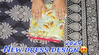 New style dress design collection 2024 Kurtis design frock design new latest neck design [upl. by Noraa381]