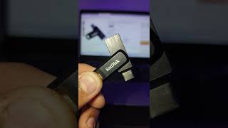 SanDisk Ultra Dual Drive Go usb30 Type C Pendrive smartphone tech review shorts [upl. by Leanne]