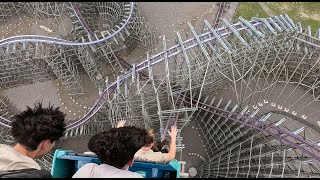 Iron Gwazi Busch Gardens Tampa Bay 4K 60FPS Linear  Horizon Locked [upl. by Enrika902]