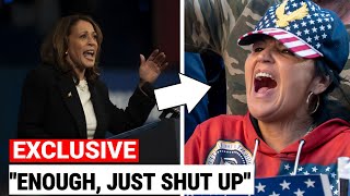 2 mins Ago Watch as Kamala DESTROYS Maga Hecklers in Viral takedown [upl. by Llemor]