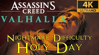 AC Valhalla  Holy Day  Nightmare Aesir difficulty playthrough [upl. by Kiryt]