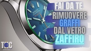 Vetro Zaffiro GRAFFIATO Si può RIPARARE [upl. by Lenrad232]