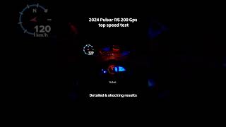 Pulsar RS 200 bs6 20 gps top speed test [upl. by Biddle837]