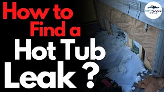 How To Find a HOT TUB Leak  Troubleshoot a HOT TUB Leak Fast [upl. by Akciret]