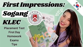 Studying Korean at SOGANG UNIVERSITY KLEC 🇰🇷 Everything about the Placement Test First Days  Tips [upl. by Atsed]