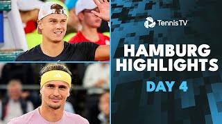 Zverev vs Gaston THRILLER Rune Fils Zhang amp More Feature  Hamburg 2024 Day 4 Highlights [upl. by Nyla735]