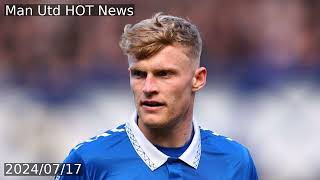 Jarrad Branthwaite to Manchester United transfer latest  Everton sale decision two bids rejected£ [upl. by Bolton]