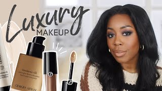 ONE BRAND LUXURY BEAUTY HAUL  TUTORIAL  ARMANI BEAUTY  Andrea Renee [upl. by Tisbee]