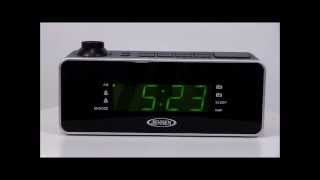 Jensen JCR235 Digital Dual Alarm Projection Clock Radio [upl. by Anni]