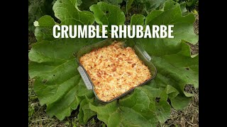 CRUMBLE À LA RHUBARBE FAÇON POPOTE [upl. by Eyde]